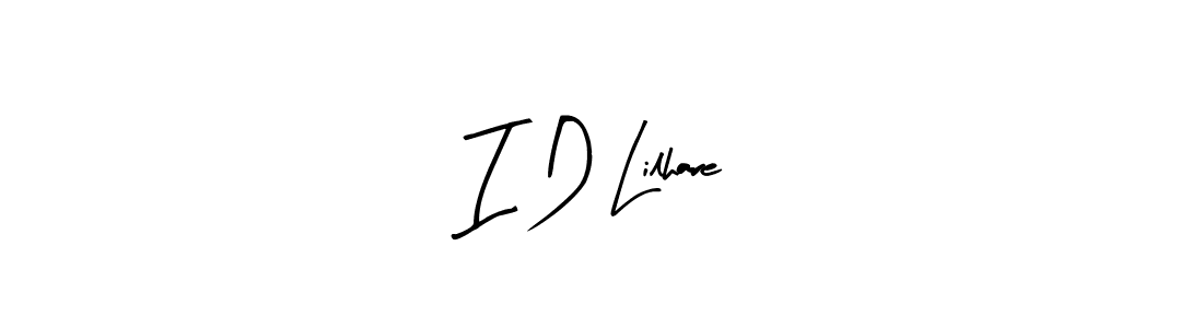 Also we have I D Lilhare name is the best signature style. Create professional handwritten signature collection using Arty Signature autograph style. I D Lilhare signature style 8 images and pictures png