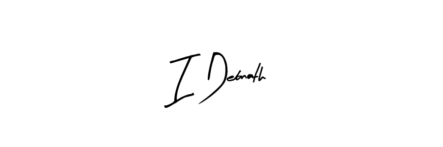 The best way (Arty Signature) to make a short signature is to pick only two or three words in your name. The name I Debnath include a total of six letters. For converting this name. I Debnath signature style 8 images and pictures png