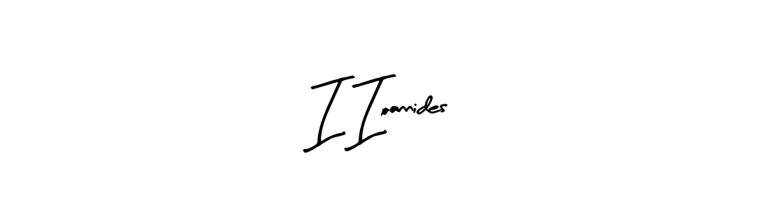 I Ioannides stylish signature style. Best Handwritten Sign (Arty Signature) for my name. Handwritten Signature Collection Ideas for my name I Ioannides. I Ioannides signature style 8 images and pictures png