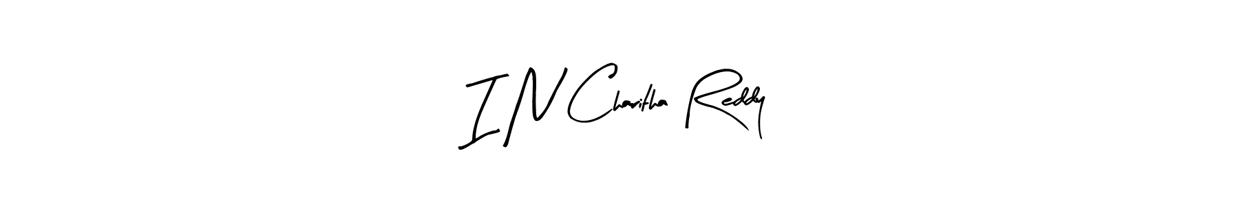 This is the best signature style for the I N Charitha Reddy name. Also you like these signature font (Arty Signature). Mix name signature. I N Charitha Reddy signature style 8 images and pictures png