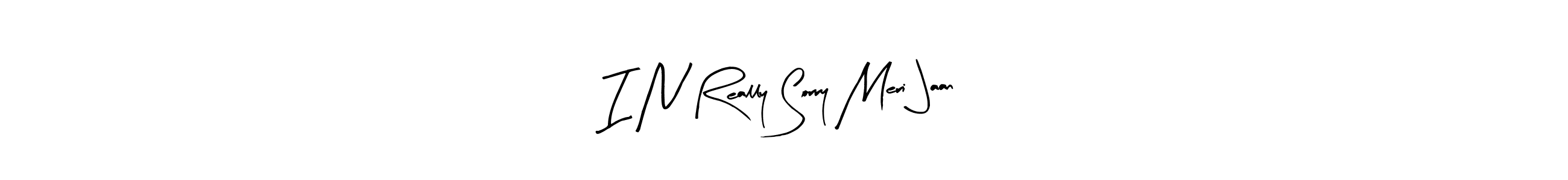 Similarly Arty Signature is the best handwritten signature design. Signature creator online .You can use it as an online autograph creator for name I N Really Sorry Meri Jaan. I N Really Sorry Meri Jaan signature style 8 images and pictures png