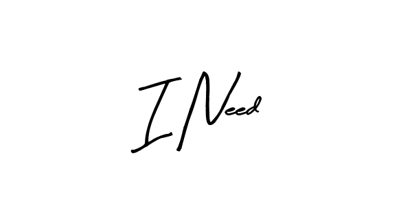 How to make I Need signature? Arty Signature is a professional autograph style. Create handwritten signature for I Need name. I Need signature style 8 images and pictures png