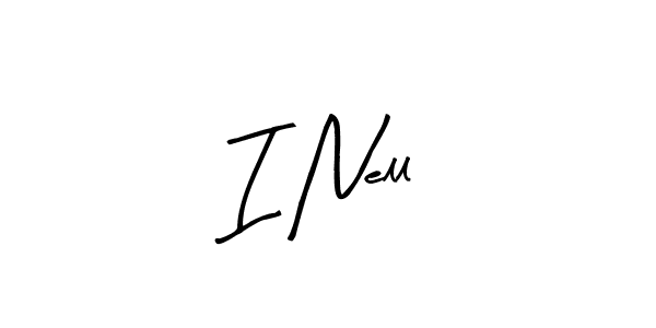 Make a beautiful signature design for name I Nell. With this signature (Arty Signature) style, you can create a handwritten signature for free. I Nell signature style 8 images and pictures png
