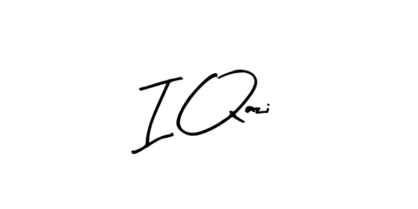 I Qazi stylish signature style. Best Handwritten Sign (Arty Signature) for my name. Handwritten Signature Collection Ideas for my name I Qazi. I Qazi signature style 8 images and pictures png