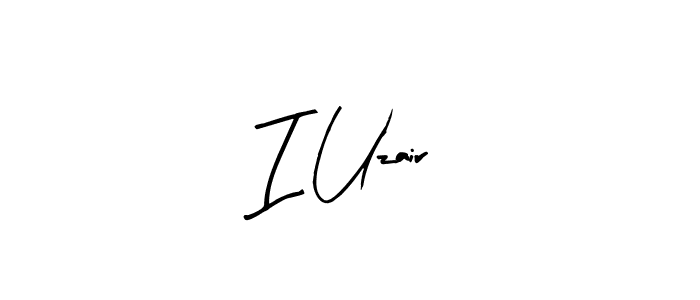 How to Draw I Uzair signature style? Arty Signature is a latest design signature styles for name I Uzair. I Uzair signature style 8 images and pictures png