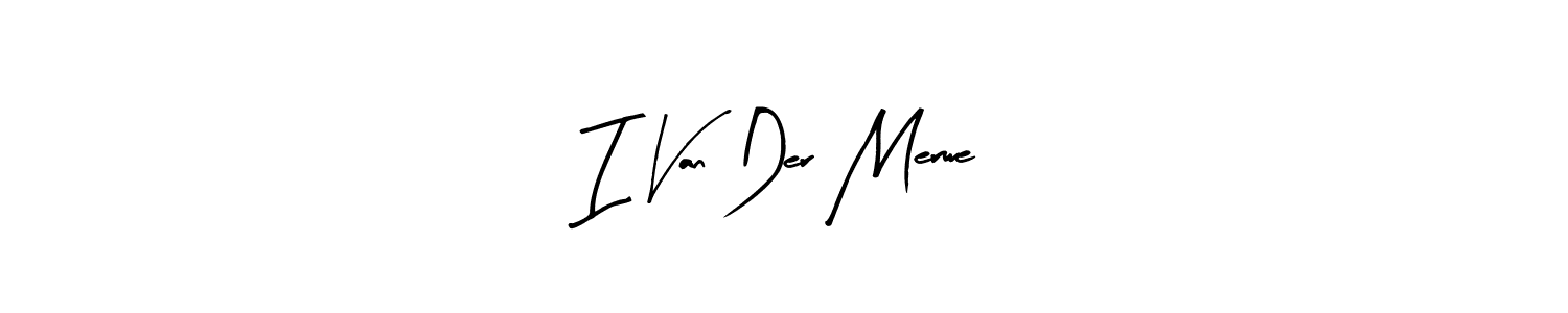 Also You can easily find your signature by using the search form. We will create I Van Der Merwe name handwritten signature images for you free of cost using Arty Signature sign style. I Van Der Merwe signature style 8 images and pictures png