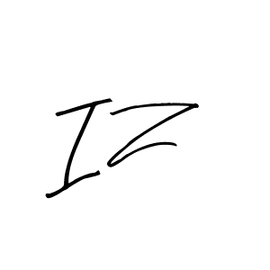 I Z stylish signature style. Best Handwritten Sign (Arty Signature) for my name. Handwritten Signature Collection Ideas for my name I Z. I Z signature style 8 images and pictures png