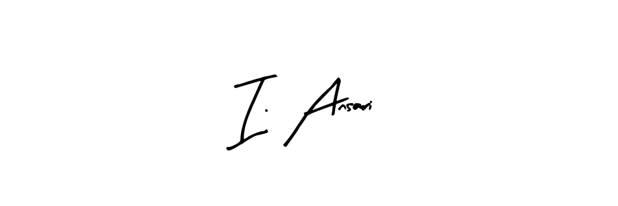 Best and Professional Signature Style for I. Ansari. Arty Signature Best Signature Style Collection. I. Ansari signature style 8 images and pictures png