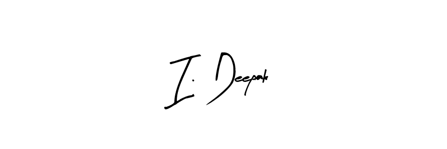 Make a beautiful signature design for name I. Deepak. With this signature (Arty Signature) style, you can create a handwritten signature for free. I. Deepak signature style 8 images and pictures png