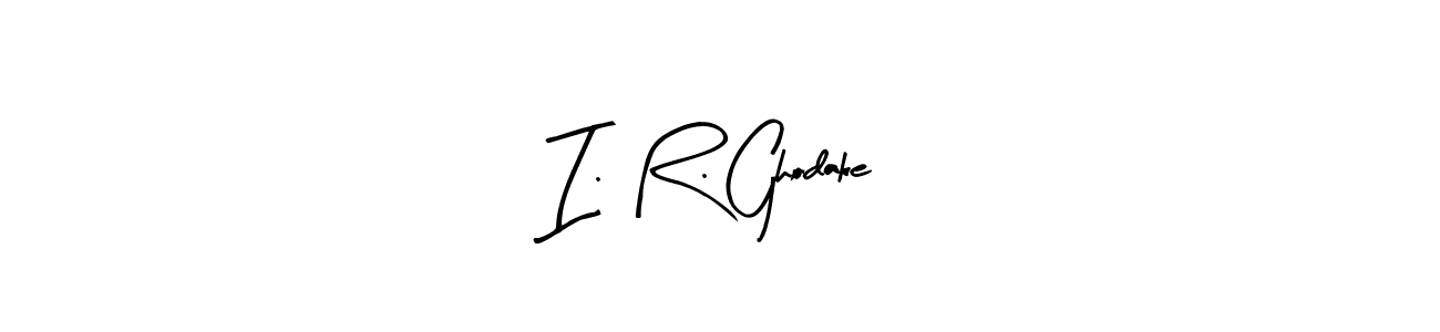 Here are the top 10 professional signature styles for the name I. R. Ghodake. These are the best autograph styles you can use for your name. I. R. Ghodake signature style 8 images and pictures png