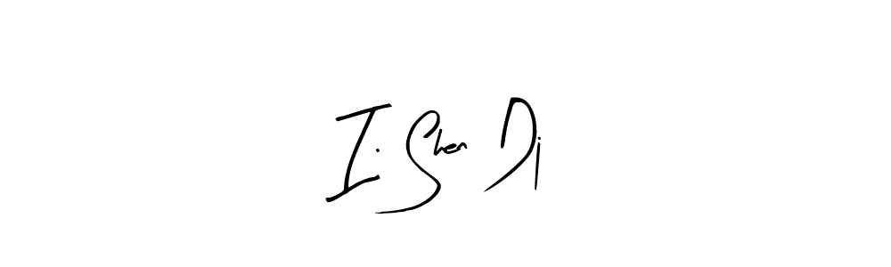 I. Shen Dj stylish signature style. Best Handwritten Sign (Arty Signature) for my name. Handwritten Signature Collection Ideas for my name I. Shen Dj. I. Shen Dj signature style 8 images and pictures png