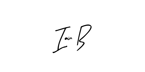 You should practise on your own different ways (Arty Signature) to write your name (Iain B) in signature. don't let someone else do it for you. Iain B signature style 8 images and pictures png