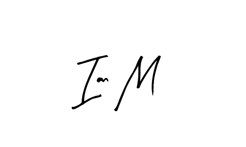 The best way (Arty Signature) to make a short signature is to pick only two or three words in your name. The name Ian M include a total of six letters. For converting this name. Ian M signature style 8 images and pictures png