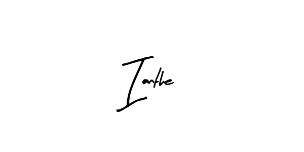 if you are searching for the best signature style for your name Ianthe. so please give up your signature search. here we have designed multiple signature styles  using Arty Signature. Ianthe signature style 8 images and pictures png