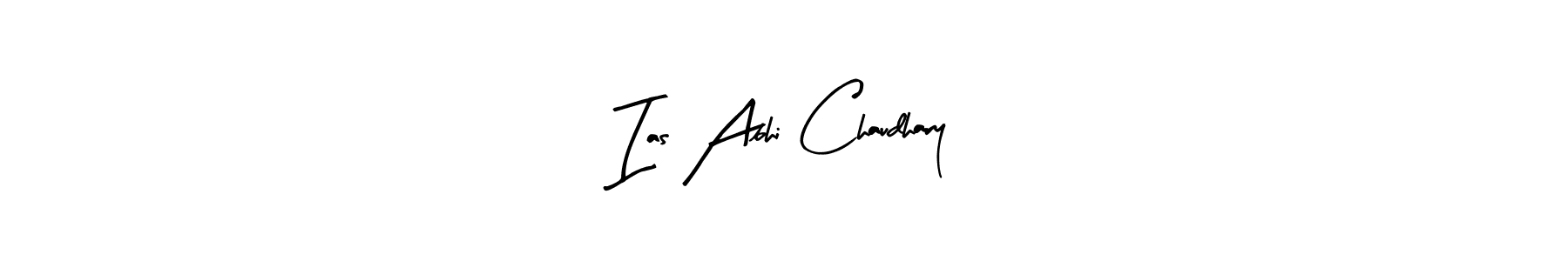 Design your own signature with our free online signature maker. With this signature software, you can create a handwritten (Arty Signature) signature for name Ias Abhi Chaudhary. Ias Abhi Chaudhary signature style 8 images and pictures png