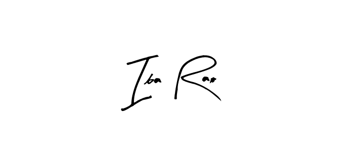 You should practise on your own different ways (Arty Signature) to write your name (Iba Rao) in signature. don't let someone else do it for you. Iba Rao signature style 8 images and pictures png