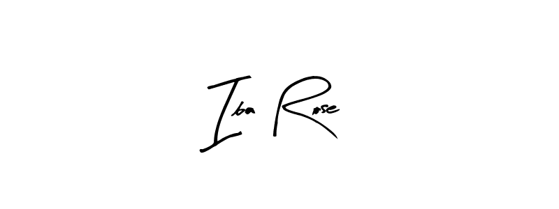 You should practise on your own different ways (Arty Signature) to write your name (Iba Rose) in signature. don't let someone else do it for you. Iba Rose signature style 8 images and pictures png