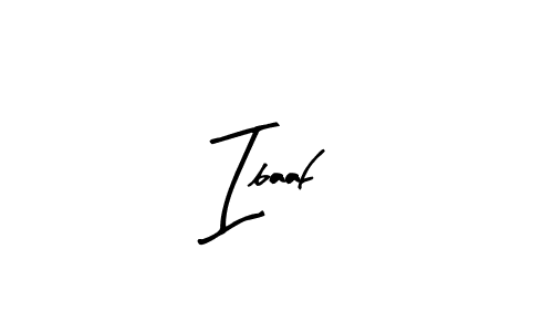 The best way (Arty Signature) to make a short signature is to pick only two or three words in your name. The name Ibaaf include a total of six letters. For converting this name. Ibaaf signature style 8 images and pictures png