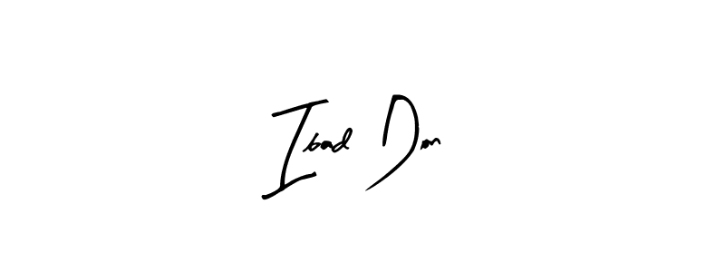 Ibad Don stylish signature style. Best Handwritten Sign (Arty Signature) for my name. Handwritten Signature Collection Ideas for my name Ibad Don. Ibad Don signature style 8 images and pictures png