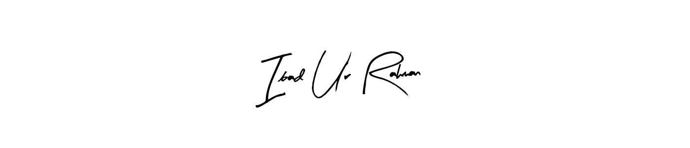 The best way (Arty Signature) to make a short signature is to pick only two or three words in your name. The name Ibad Ur Rahman include a total of six letters. For converting this name. Ibad Ur Rahman signature style 8 images and pictures png