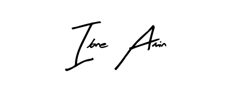 The Arty Signature font transforms the name Ibne Amin into an executive sign with sharp precision and distinguished character. Ibne Amin signature style 8 images and pictures png