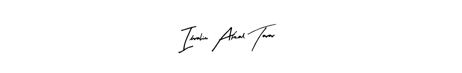 Create a beautiful signature design for name Ibrahim Afzal Tarar. With this signature (Arty Signature) fonts, you can make a handwritten signature for free. Ibrahim Afzal Tarar signature style 8 images and pictures png