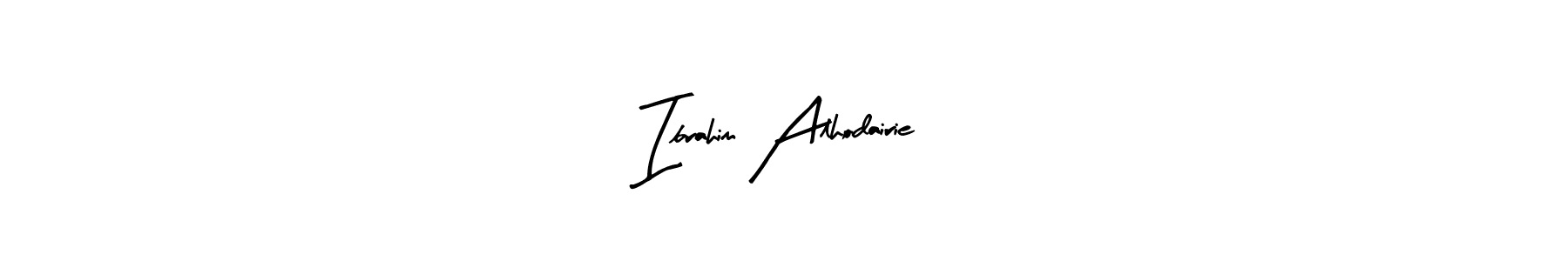 Make a beautiful signature design for name Ibrahim Alhodairie. With this signature (Arty Signature) style, you can create a handwritten signature for free. Ibrahim Alhodairie signature style 8 images and pictures png