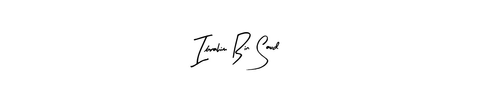 How to make Ibrahim Bin Saud name signature. Use Arty Signature style for creating short signs online. This is the latest handwritten sign. Ibrahim Bin Saud signature style 8 images and pictures png