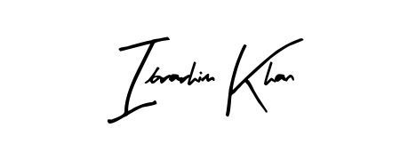 A sleek calligraphic signature for name Ibrarhim Khan utilizing Arty Signature styling. Great for adding personal signatures to photos and art. Ibrarhim Khan signature style 8 images and pictures png