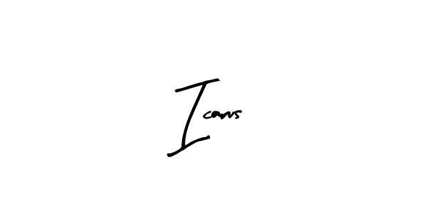 You should practise on your own different ways (Arty Signature) to write your name (Icarus) in signature. don't let someone else do it for you. Icarus signature style 8 images and pictures png