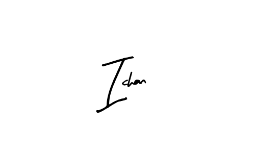 Make a beautiful signature design for name Ichan. With this signature (Arty Signature) style, you can create a handwritten signature for free. Ichan signature style 8 images and pictures png