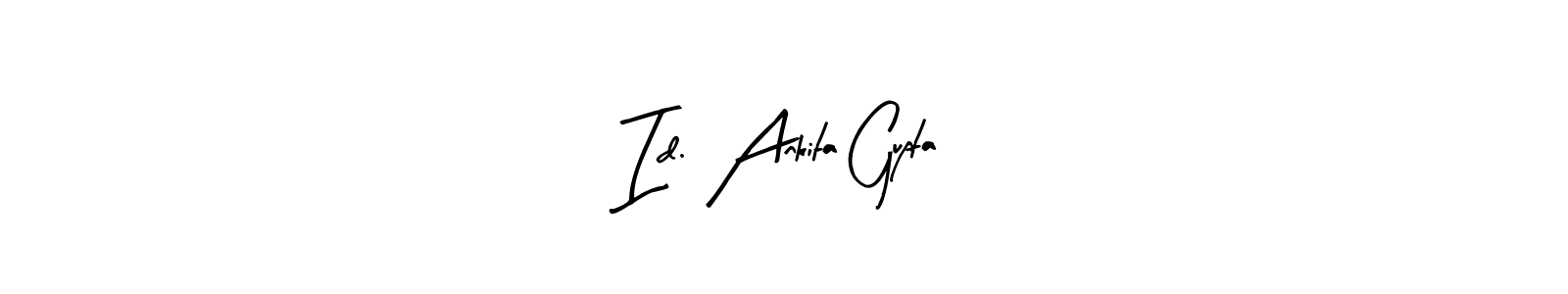 Use a signature maker to create a handwritten signature online. With this signature software, you can design (Arty Signature) your own signature for name Id. Ankita Gupta. Id. Ankita Gupta signature style 8 images and pictures png