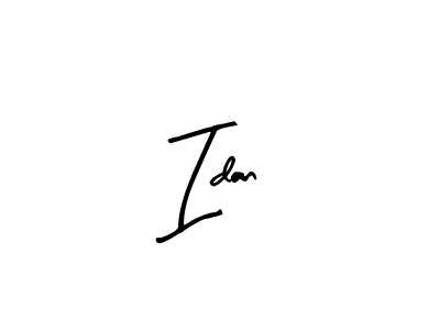 Make a beautiful signature design for name Idan. With this signature (Arty Signature) style, you can create a handwritten signature for free. Idan signature style 8 images and pictures png