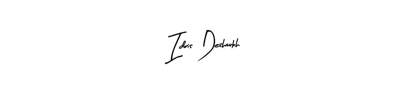 This is the best signature style for the Idris Deshmukh name. Also you like these signature font (Arty Signature). Mix name signature. Idris Deshmukh signature style 8 images and pictures png
