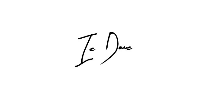 if you are searching for the best signature style for your name Ie Dame. so please give up your signature search. here we have designed multiple signature styles  using Arty Signature. Ie Dame signature style 8 images and pictures png
