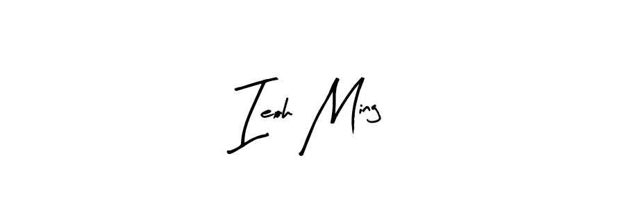 Make a beautiful signature design for name Ieoh Ming. With this signature (Arty Signature) style, you can create a handwritten signature for free. Ieoh Ming signature style 8 images and pictures png