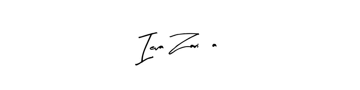 Similarly Arty Signature is the best handwritten signature design. Signature creator online .You can use it as an online autograph creator for name Ieva Zariņa. Ieva Zariņa signature style 8 images and pictures png