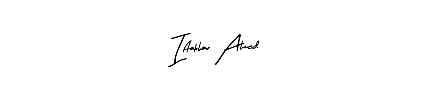 You should practise on your own different ways (Arty Signature) to write your name (Iftakhar Ahmed) in signature. don't let someone else do it for you. Iftakhar Ahmed signature style 8 images and pictures png