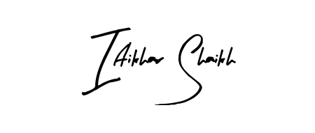 The Arty Signature handwriting style adds charm and authenticity to name Iftikhar Shaikh. A wonderful choice for personal thank-you notes. Iftikhar Shaikh signature style 8 images and pictures png