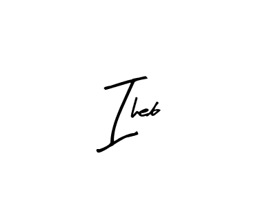 You should practise on your own different ways (Arty Signature) to write your name (Iheb) in signature. don't let someone else do it for you. Iheb signature style 8 images and pictures png