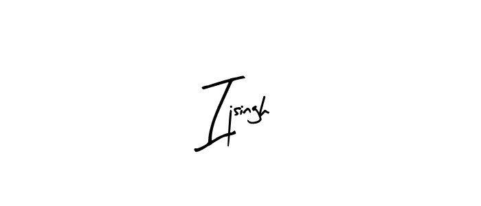 How to make Ijsingh name signature. Use Arty Signature style for creating short signs online. This is the latest handwritten sign. Ijsingh signature style 8 images and pictures png