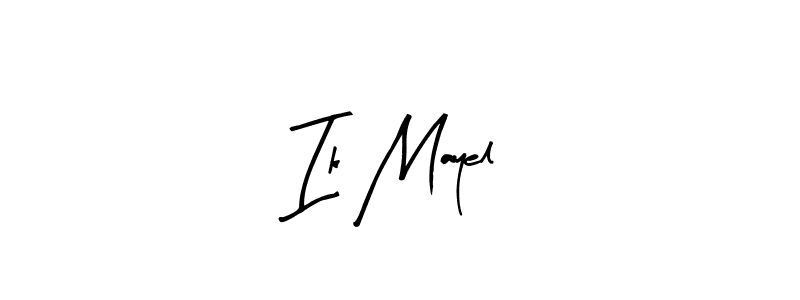 The best way (Arty Signature) to make a short signature is to pick only two or three words in your name. The name Ik Mayel include a total of six letters. For converting this name. Ik Mayel signature style 8 images and pictures png