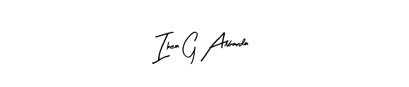 Design your own signature with our free online signature maker. With this signature software, you can create a handwritten (Arty Signature) signature for name Ikea G Albarda. Ikea G Albarda signature style 8 images and pictures png