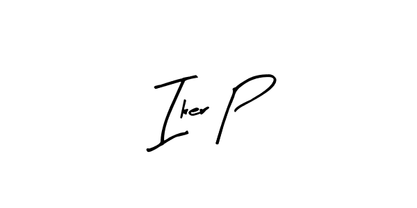 Make a beautiful signature design for name Iker P. With this signature (Arty Signature) style, you can create a handwritten signature for free. Iker P signature style 8 images and pictures png