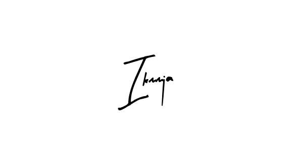 How to make Ikmmja name signature. Use Arty Signature style for creating short signs online. This is the latest handwritten sign. Ikmmja signature style 8 images and pictures png