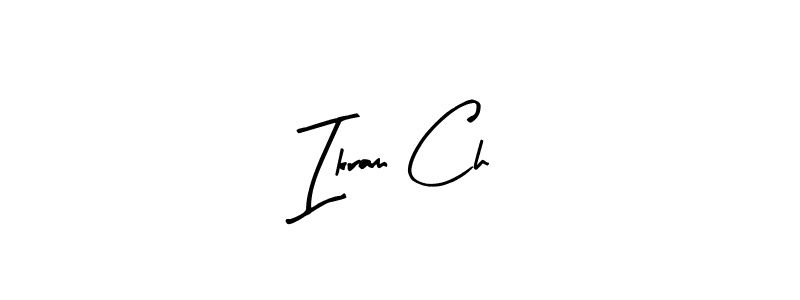 How to Draw Ikram Ch signature style? Arty Signature is a latest design signature styles for name Ikram Ch. Ikram Ch signature style 8 images and pictures png