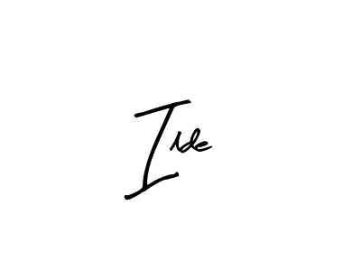 Use a signature maker to create a handwritten signature online. With this signature software, you can design (Arty Signature) your own signature for name Ilde. Ilde signature style 8 images and pictures png