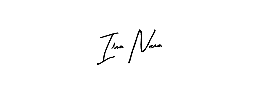 Check out images of Autograph of Ilma Nema name. Actor Ilma Nema Signature Style. Arty Signature is a professional sign style online. Ilma Nema signature style 8 images and pictures png