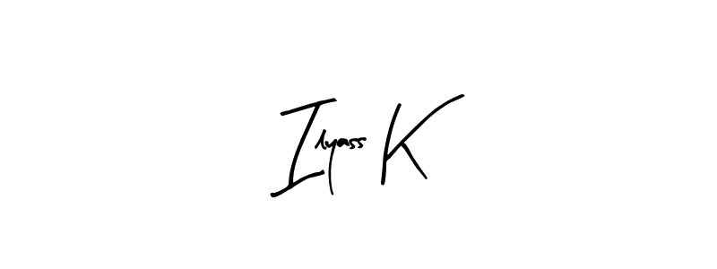 You should practise on your own different ways (Arty Signature) to write your name (Ilyass K) in signature. don't let someone else do it for you. Ilyass K signature style 8 images and pictures png