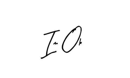 How to make Im Ok name signature. Use Arty Signature style for creating short signs online. This is the latest handwritten sign. Im Ok signature style 8 images and pictures png